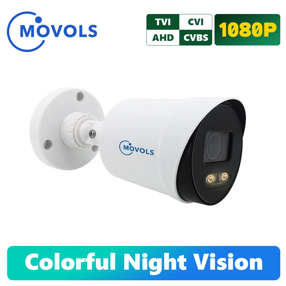 

Movols 2MP цветная камера ночного видения CCTV AHD наружная камера видеонаблюдения Водонепроницаемая