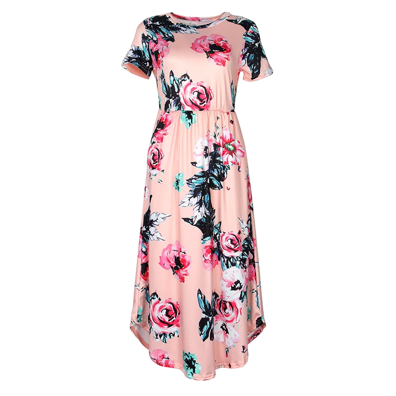 Летние цветочные прерия шик платье повседневное Femme цветок Boho печати Dreeses летняя