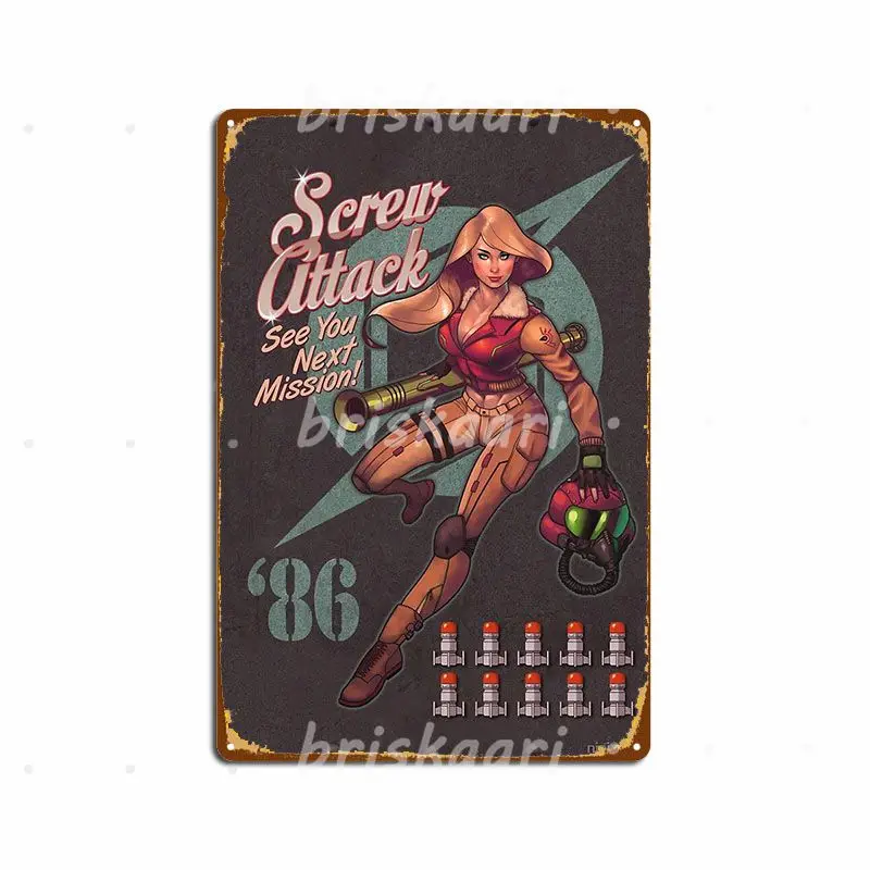 

Винтажные металлические плакаты Varia bomshell с металлическими знаками для клуба, бара