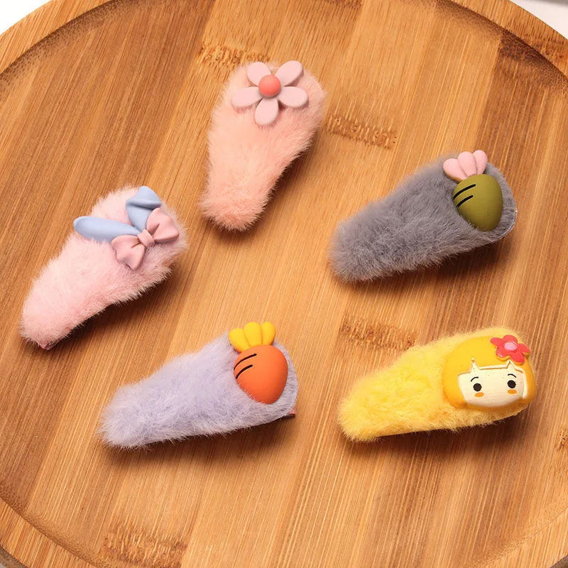 

5pcs/Set New Cartoon Cute Animal Fruit Flower Hairpins Sweet Hair Ornament Headband Hair Clips Barrette Fashion Hair Accessories