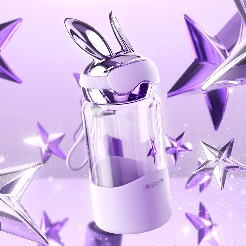 Новая стеклянная бутылка для воды фитнеса и любителей активного отдыха