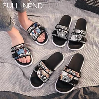 cool slippers male female summer outdoor beach shoes new casual breathable flip flops couples non slip indoor bathroom slippers