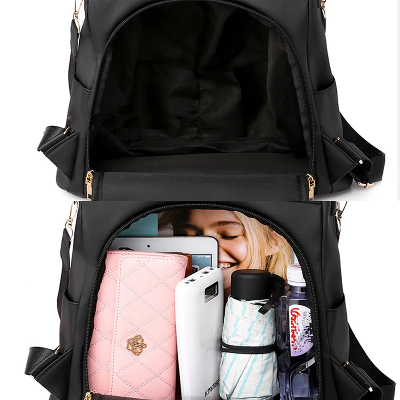 Повседневный женский простой рюкзак с защитой от кражи модные сумки через плечо