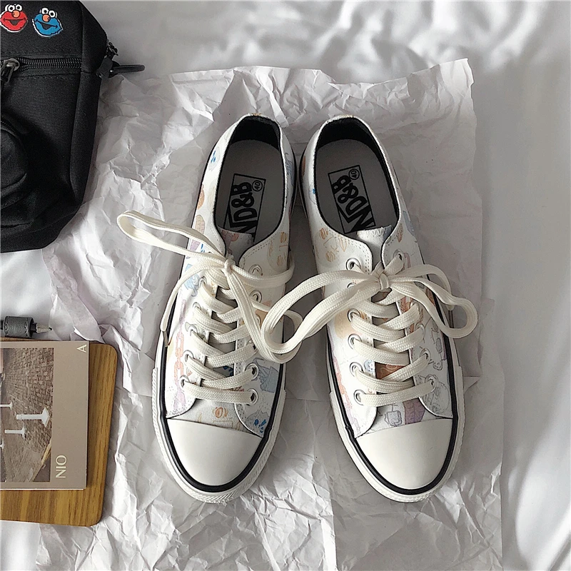 Новинка оригинальная холщовая обувь кроссовки унисекс со звездами дышащая для