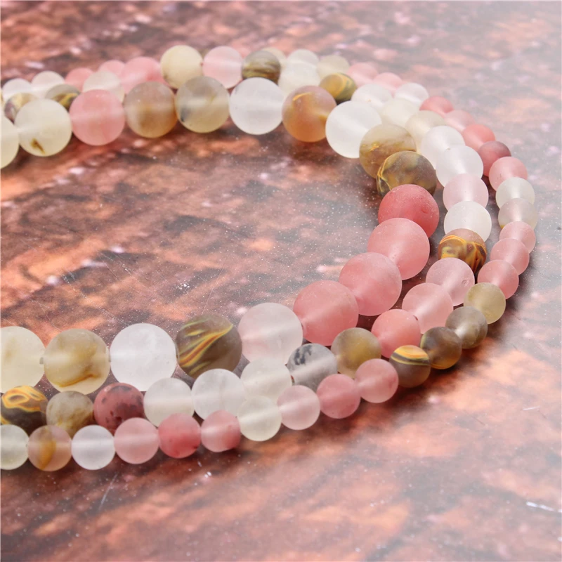 

Wholesale Fashion Jewelry Frosted Watermelon 4/6/8/10 / 12mm Suitable For Making Jewelry DIY Bracelet Necklace