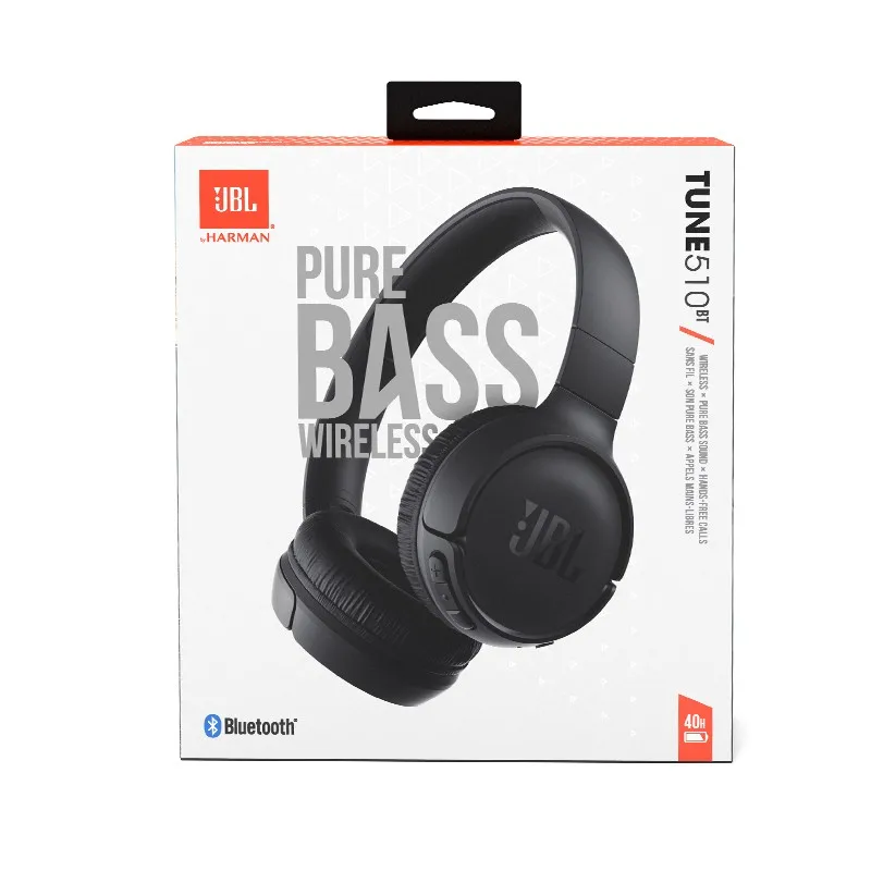 100% Оригинальные беспроводные Bluetooth наушники JBL TUNE 510BT музыкальная спортивная