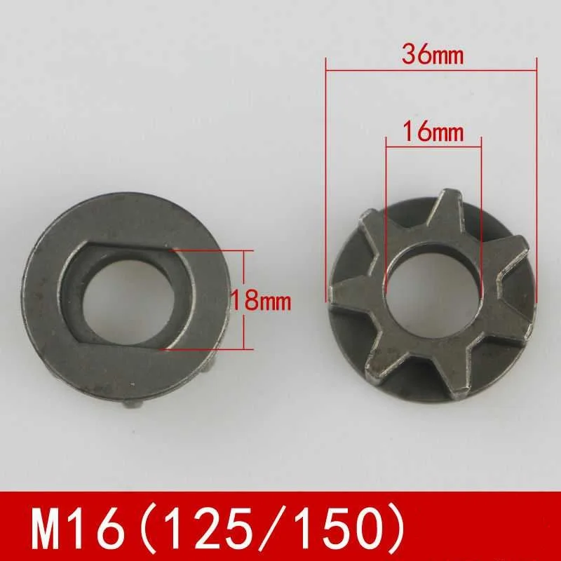 M16 Chain wheel DIY электрические детали пилы 11,5 дюйма M10/M14/M16 кронштейн бензопилы изменен 100 125 150 Угловая шлифовальная машина в цепную пилу - Цвет: M16 Chain wheel