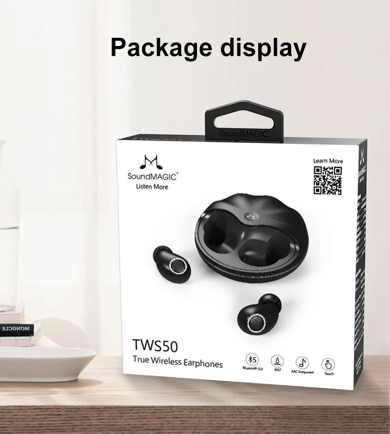 Беспроводные Bluetooth-наушники SoundMAGIC TWS50 IPX7 водостойкие | Электроника