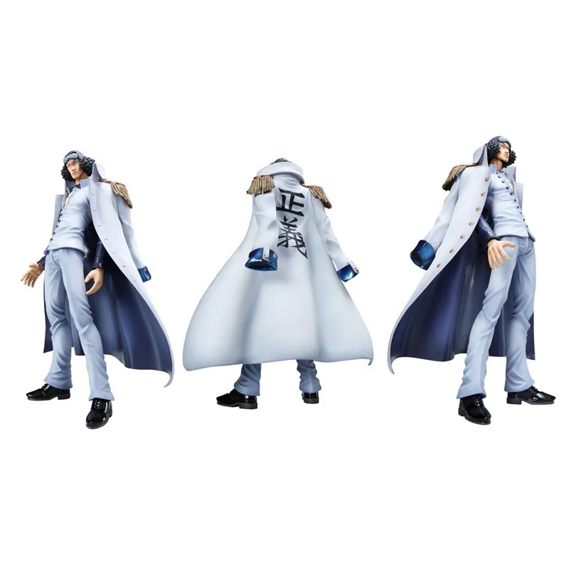 

23 см цельный аниме серия Zephyr студент кузан ВМС общее замороженные фрукты владелец ПВХ фигурки украшения модель игрушка подарок для ребенка