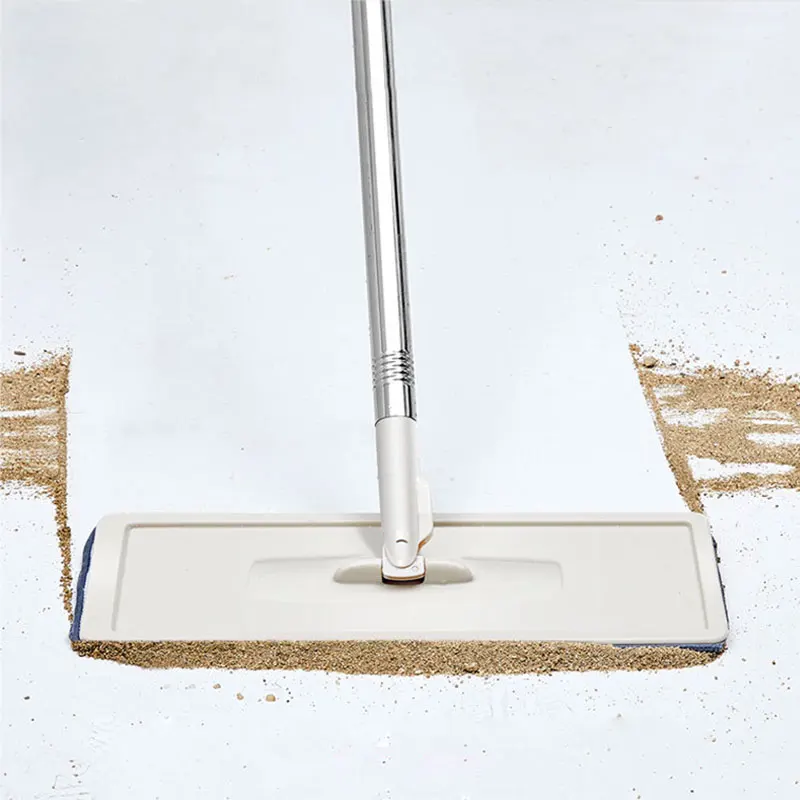 

Flat Squeeze Magic Mop Hand Free Wringing Mop With Bucket Washing Ultrafine Fiber Clean Home Kitchen Floor Tool