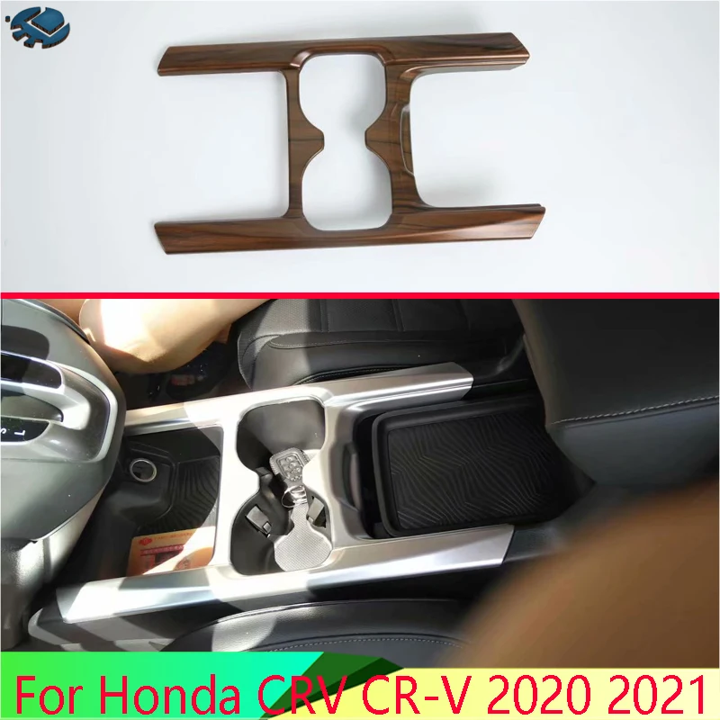 

For Honda CRV CR-V 2020 2021 ABS Front Center Console Cup Drink Holder Cover Trim Bezel Frame Molding Garnish Decoration