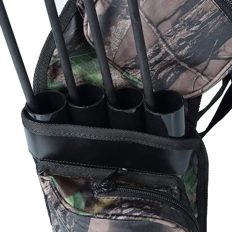 

Mounchain Outdoor Shooting Archery Quiver Athletic Waist Short Four Barrel Quiver Quality Oxford Quiver Bag Arrow Carrier