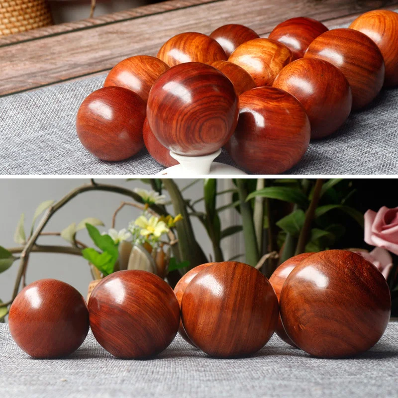 

1 Pair Wood Fitness Balls Massage Stress Relaxation Health Care Hand Grip Exercise WHShopping