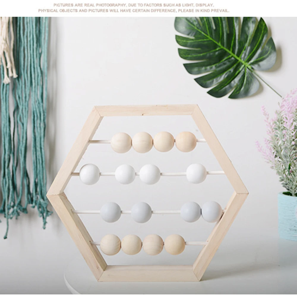 INS скандинавском натуральные деревянные счеты с бусины для рукоделия Детские