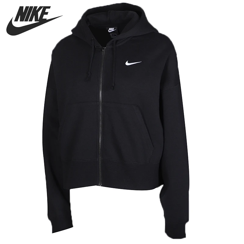 Новинка оригинальная спортивная куртка NIKE W NSW FZ FLC женская с капюшоном|Беговые