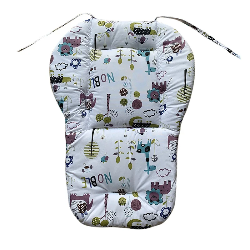 F-B Universal Baby Stroller Seat Cover Cotton Mat High Chair Seat Kids Pushchair Cart Cushion Baby Stroller Pram Liner Pads images - 6