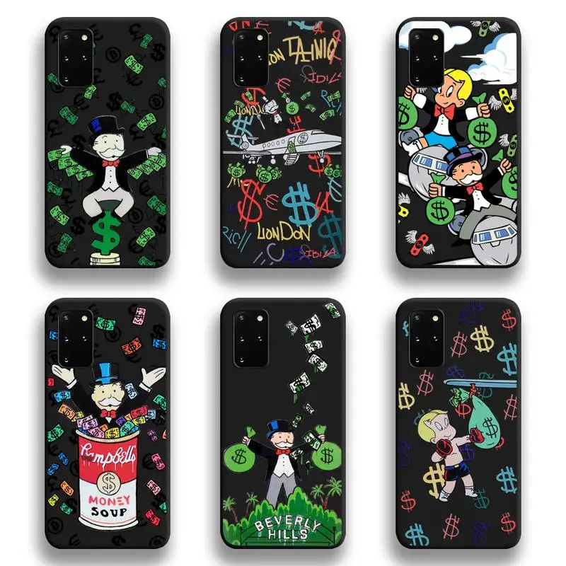 

Cartoon Dollars M-Monopolys Phone Case For Samsung Galaxy S21 Plus Ultra S20 FE M11 S8 S9 plus S10 5G lite 2020