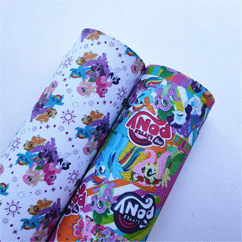 Бесплатная доставка A4 20*33 см ткань из синтетической кожи с мультяшным принтом для