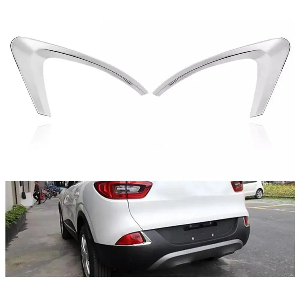 New Car Rear Fog Lights Covers Decoration ABS Chrome Lamp Frame Trim Styling Accessories For Renault Kadjar 2015-2018 | Автомобили и