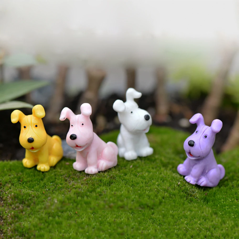 Полимерная миниатюрная Миниатюрная модель для милой собаки статуэтка куклы