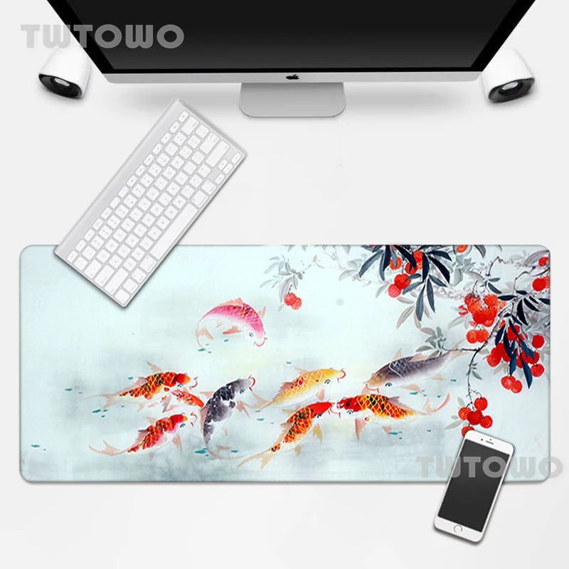 

Fantastic China Style Mouse Pad Custom New Table Mat Desk Mat Keyboard Pad MousePad Mouse Pad Gamer Natural Rubber Laptop Home