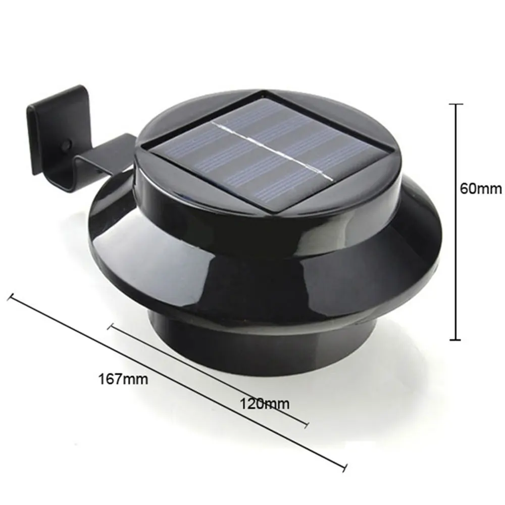 3 светодиодный солнечный свет наружное освещение лампы навес двора стены сада