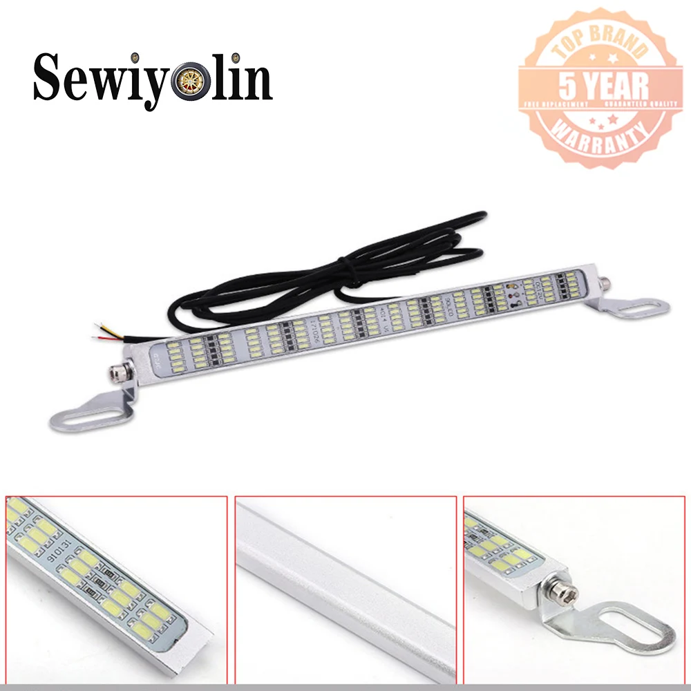 

LED Bar Light Work 90 LED License Plate Refit Super Bright Rogue Reverse 12V Flash Brake Light Waterproof Rear Lights