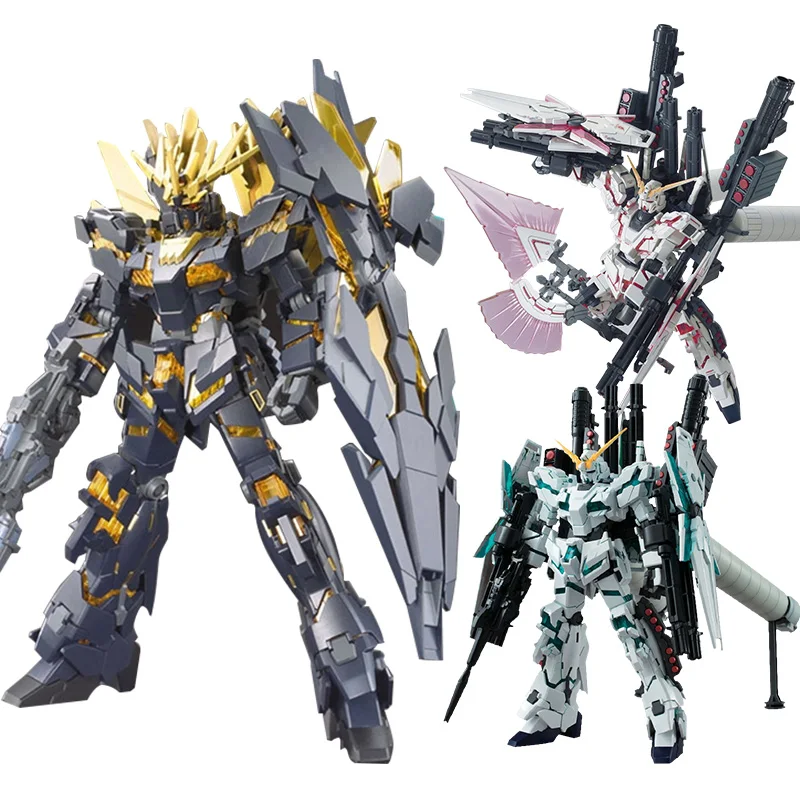 BANDAI HGUC HG 1/144 Полный Броня единорог Gundam BANSHEE Delta воина гундама RX-0-03 игрушки Фигурки