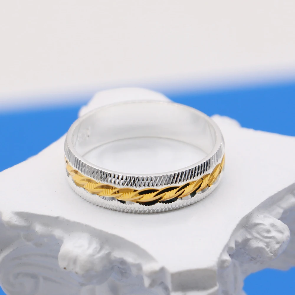 Модное кольцо из 100% стерлингового серебра 925 пробы для мужчин и женщин