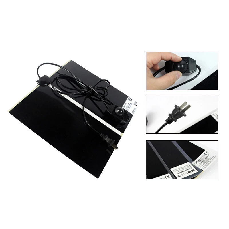 Heating Warm Pad Adjustable Temperature Controller Incubator Mat Tools 5/7/14W Terrarium Reptiles Heat Climbing Pet | Дом и сад