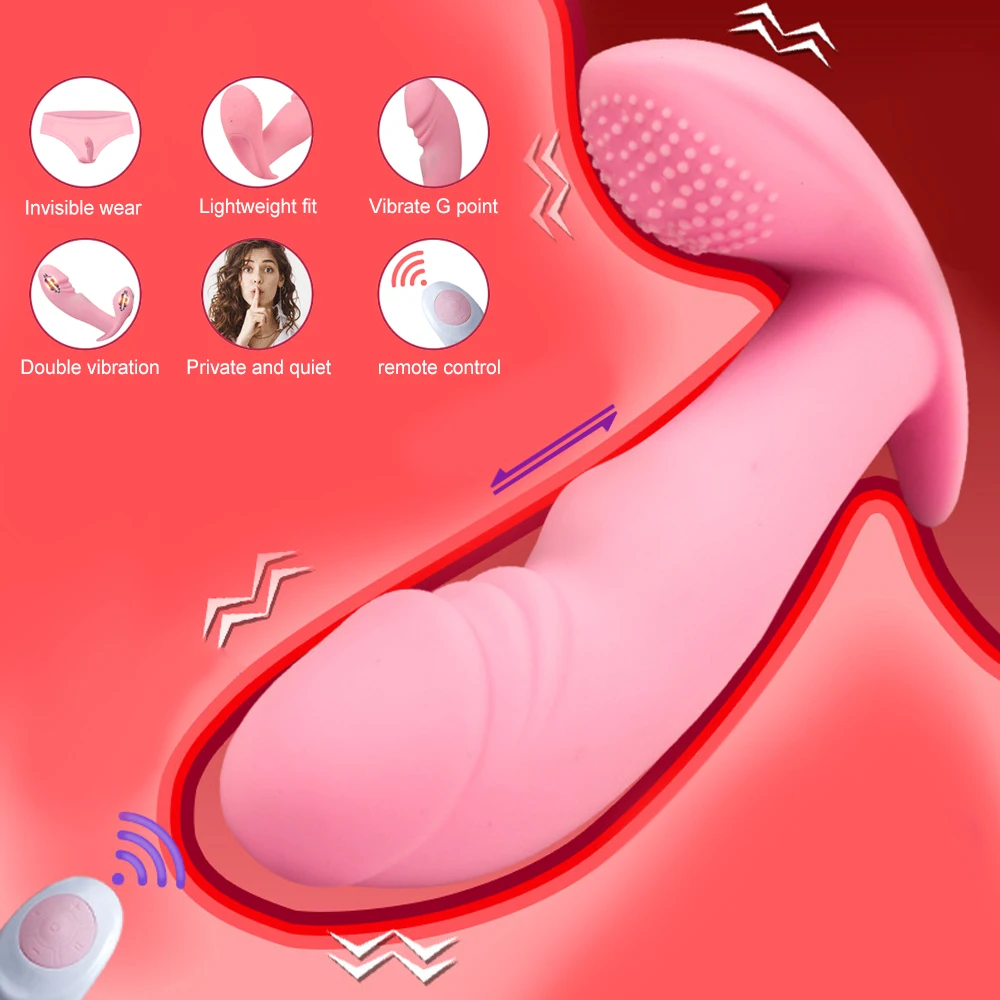 G Spot Дилдо вибратор носимые вибрационные трусики Стимулятор клитора Невидимый