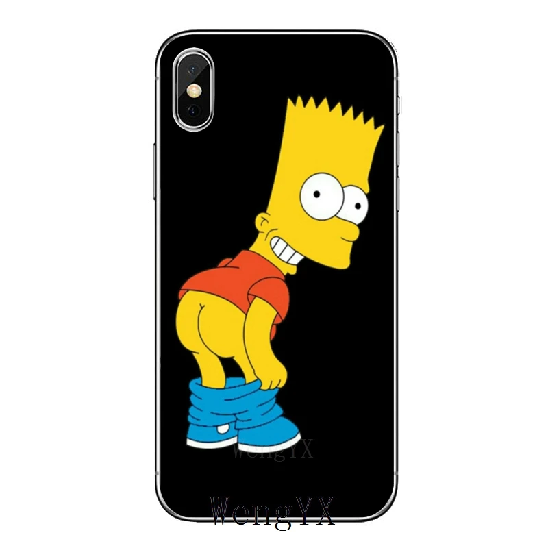 Для Xiaomi Redmi Note 7 6 6A 5A 4 4A 3 pro S2 5 плюс 4x Pocophone F1 Барт Симпсон аксессуары с героями мультфильмов чехол для телефона - Цвет: Preto-A-05