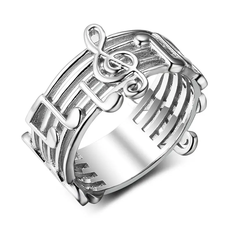 R2767 JewelOra, женские 925 пробы, серебряные кольца, музыкальная нота/Детские ноги/океанские волнистые кольца, ювелирные изделия, модный стиль, подарок для девушки - Цвет основного камня: R2767