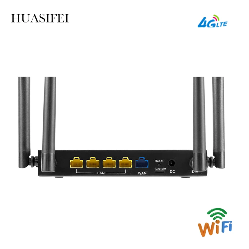 HUASIFEI 4g Wi-Fi роутер с Sim-картой разблокированный 3G/4g беспроводной 300 Мбит/с Поддержка