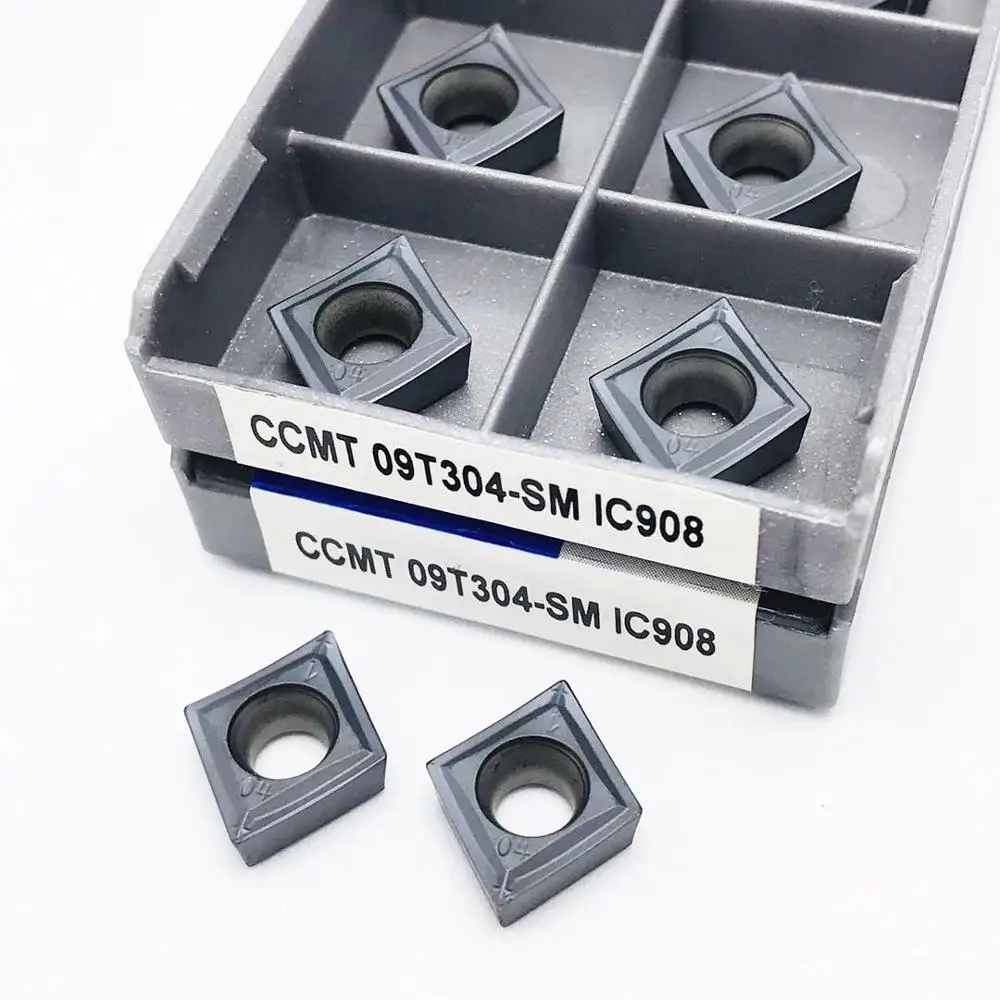Твердосплавная вставка CCMT09T304 SM IC907 IC908 32 51 внутренняя токарная токарные детали