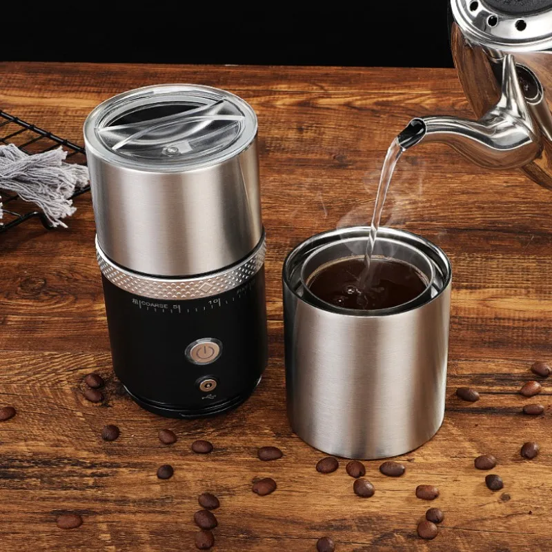 

2021 Kitchen Tools USB Electric Coffee Cup Portable Creative Office Home Automatic Coffee Machine Grinding Coffee Pot Lazy Cup