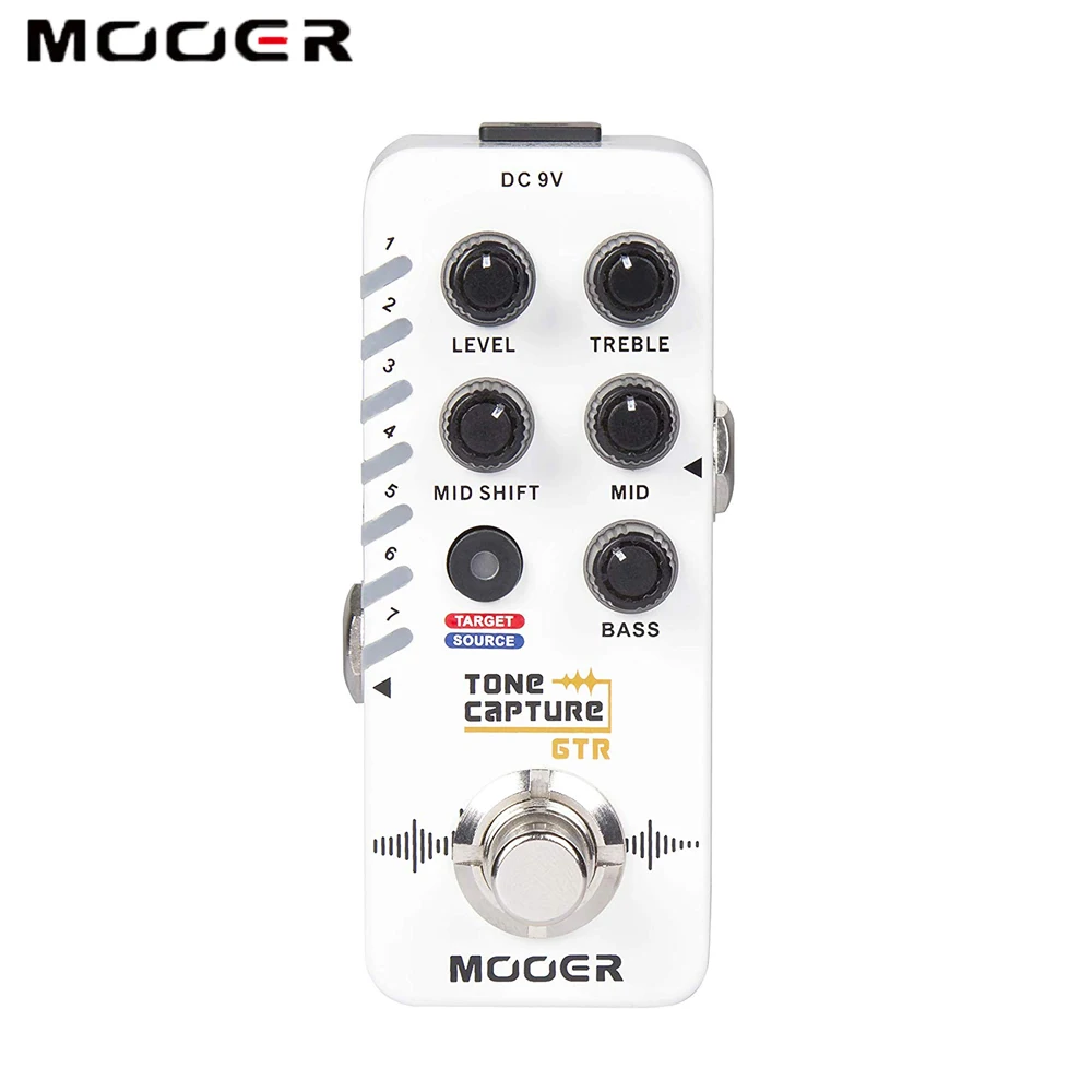 MOOER педаль GTR для захвата тона гитары 7 предустановленных слотов переключатель