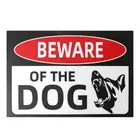 Для дома и улицы клей Предупреждение безопасности собака Остерегайтесь собака знак ворота наклейки