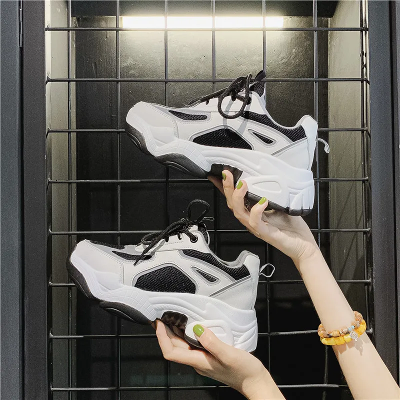 Блестящие Кроссовки для женщин Новинка 2019 года женская обувь кроссовки сезон