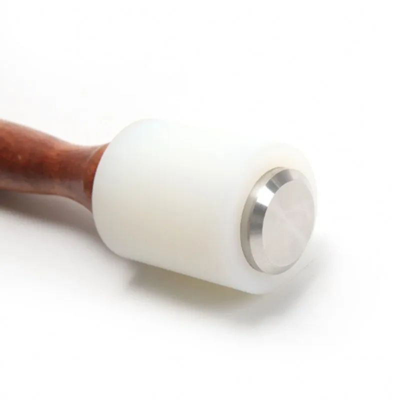 Ручной T тип кожа деревянная ручка молотка нейлон резьба молоток/DIY установка