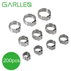 Зажим GARLLEN для шланга из нержавеющей стали, 200 шт.