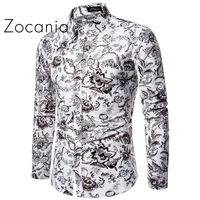 5xl mens shirt camisas de hombre long sleeve shirt male branded mens clothing vintage floral blouses autumn mens social shirt