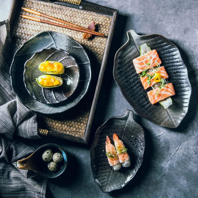 Креативные керамические тарелки FANCITY фарфоровая тарелка для ресторана суши мясо