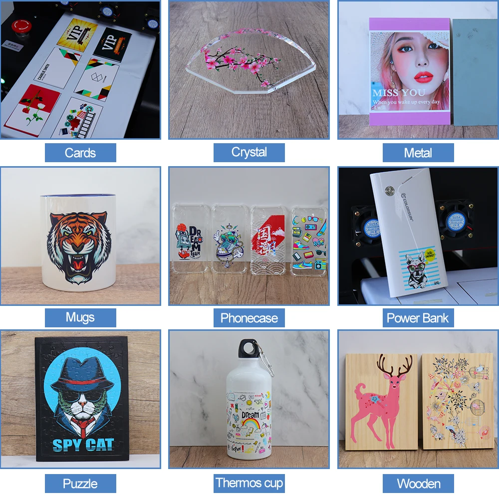 Принтер формата А4 УФ планшетный многофункциональный принтер для печати на