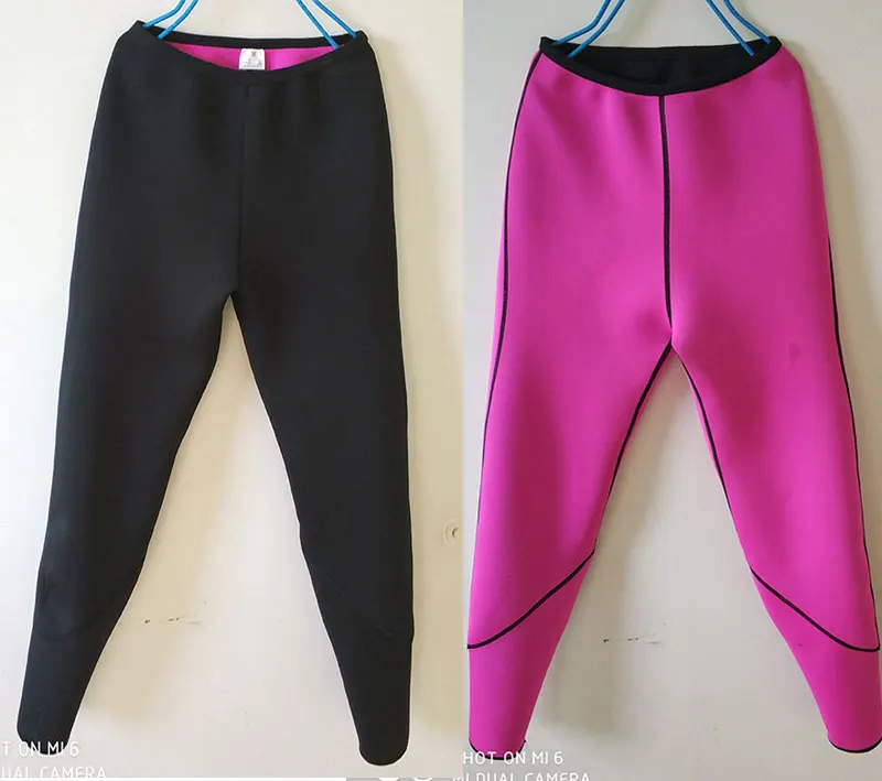 Pink Pants Женская Неопреновая рубашка для сауны с длинными рукавами без молнии, леггинсы, брюки Капри, спортивный костюм, Корректирующее белье для похудения - Цвет: Pink Pants