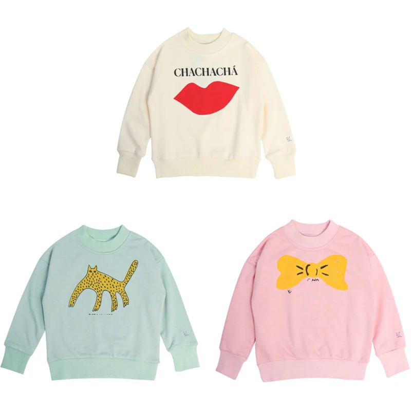 

2020 Brand New Spring Summer Kids Sweaters For Boys Girls Fashion Print Sweatshirts Baby Child Cotton Outwear Clothes