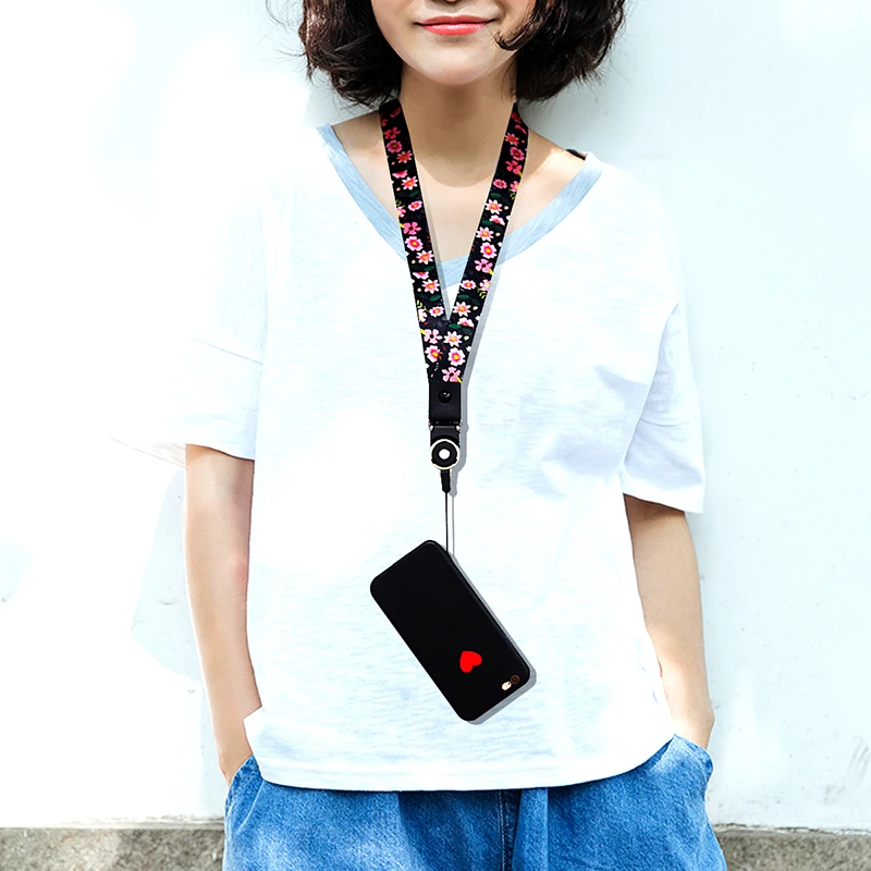 Женский ремень строп с широкополосным ремешком для ключей шнур ID карты камеры