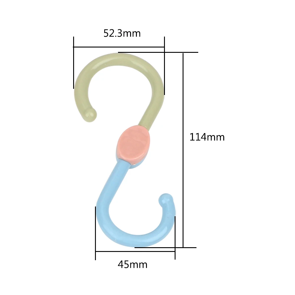 

Plastic Clasp Storage Holders Organizer Kitchen Hanging Hanger Home Accessories 3pcs/lot S Shaped Hooks Clothes Hook Rack