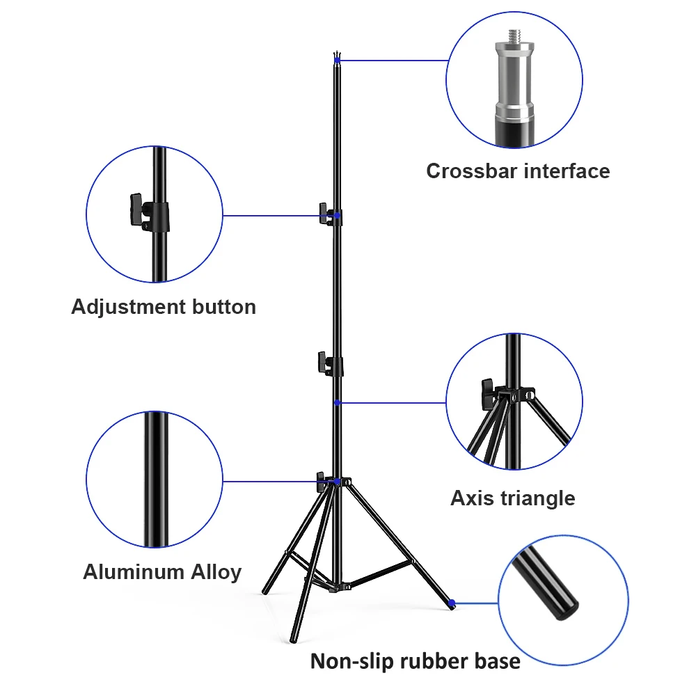 Алюминиевый штатив с винтовой головкой 1/4 для фотосъемки софтбокс камеры