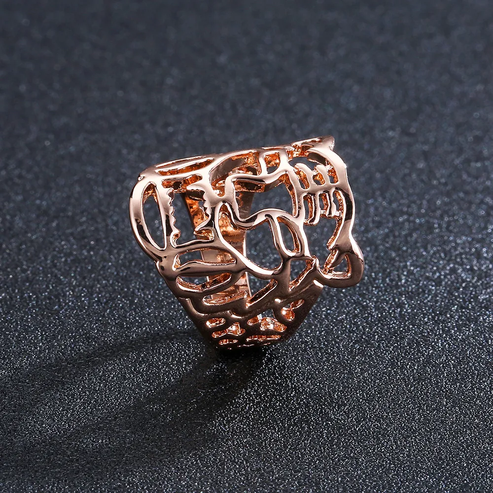Кольцо с крупным тигром для женщин и мужчин ювелирное изделие цвета розового
